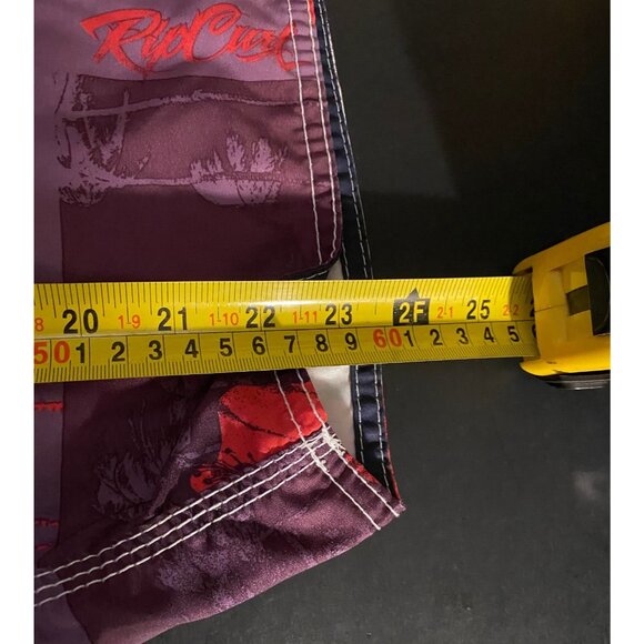 Vtg Rip Curl Board Shorts Mens 34 10" Floral Palm AOP Swim Trunks Y2K - Picture 5 of 6